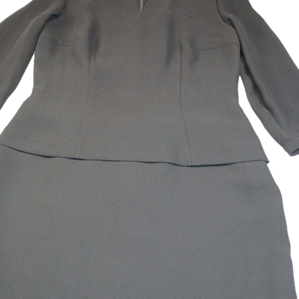 Maggy London Sheath Dress Knee Length Womens 6 Black Lined Office Chic Cocktail - Picture 2 of 16